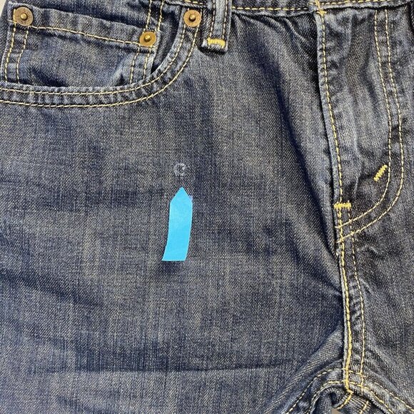 Levi’s 511 Skinny Cut-Off Raw Hem Denim Shorts Girls 12 Reg Blue Mid-Rise Used - Picture 3 of 16